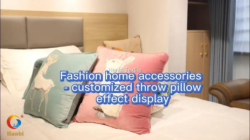 Custom floral square throw pillow factory price Manufacturer | Hanbi Textile 1