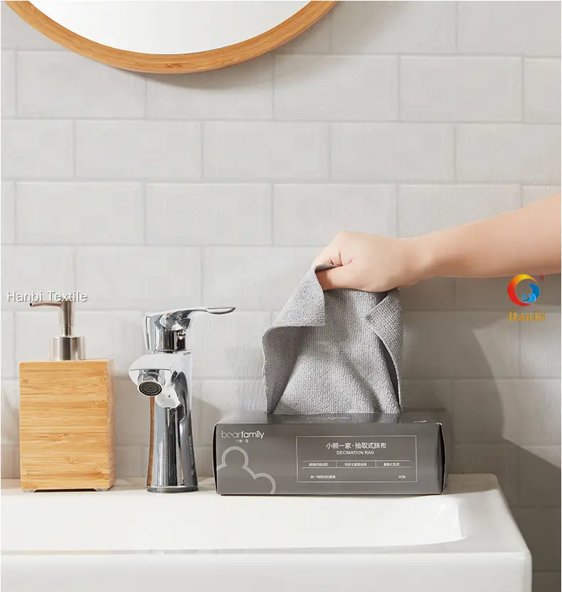 Custom black kitchen towels free design Manufacturer | Hanbi Textile 1