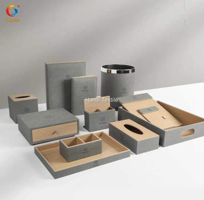 Hanbi Textile | High End leather trash can supply 1