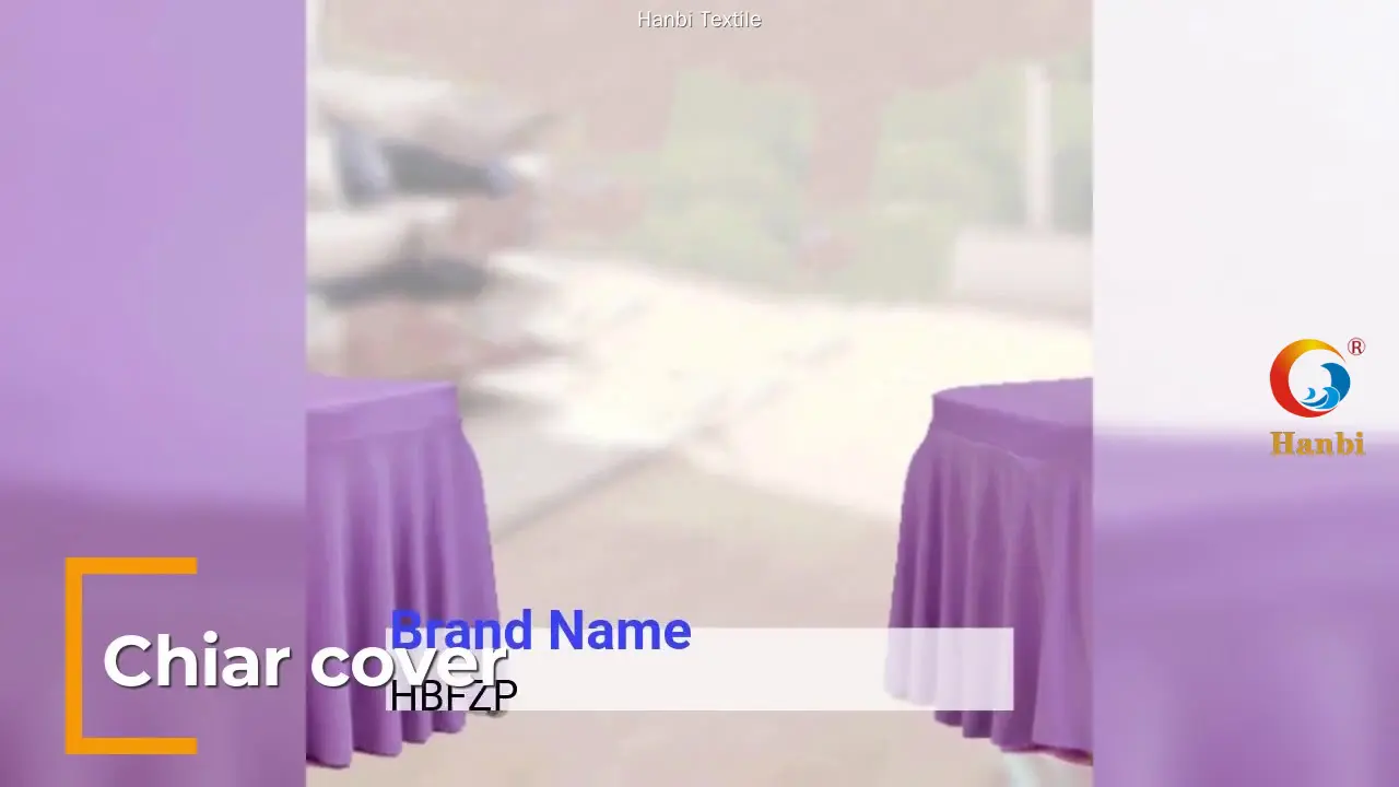 Custom wholesale spandex chair covers series Manufacturer | Hanbi Textile 1
