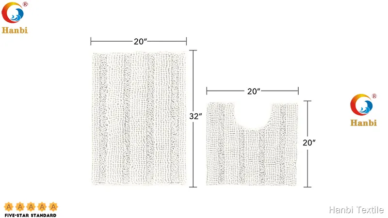 Top hotel bathroom rugs from China | Hanbi Textile 1