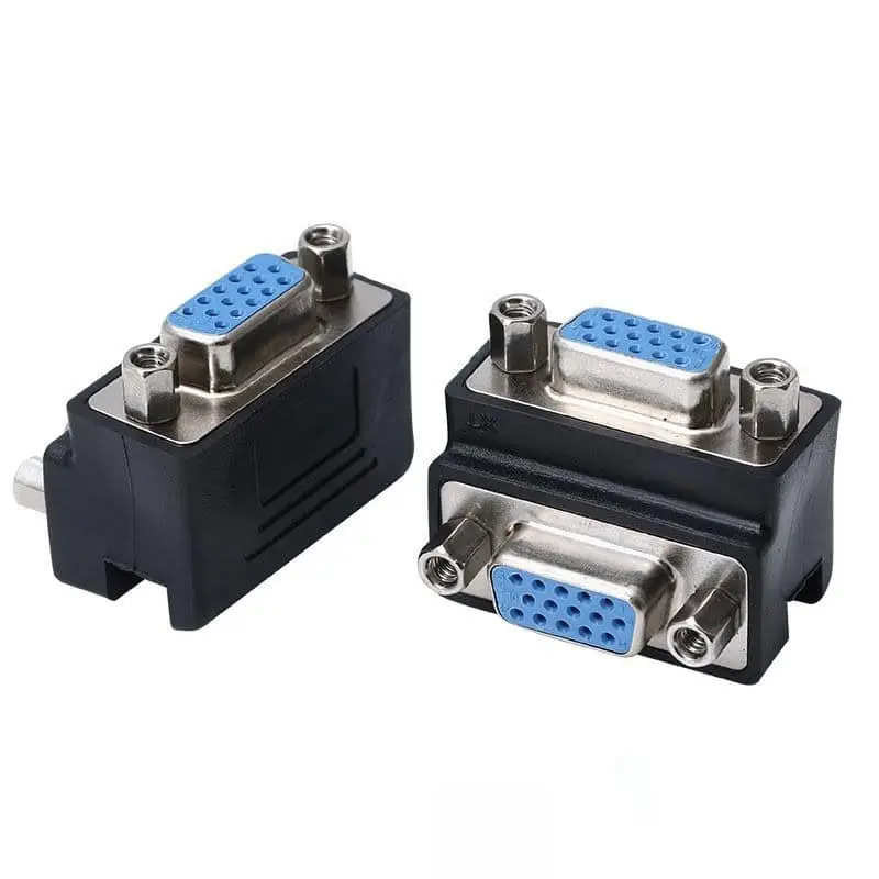 Adaptador de montaje en panel VGA en ángulo de 90° (hembra a hembra) 1