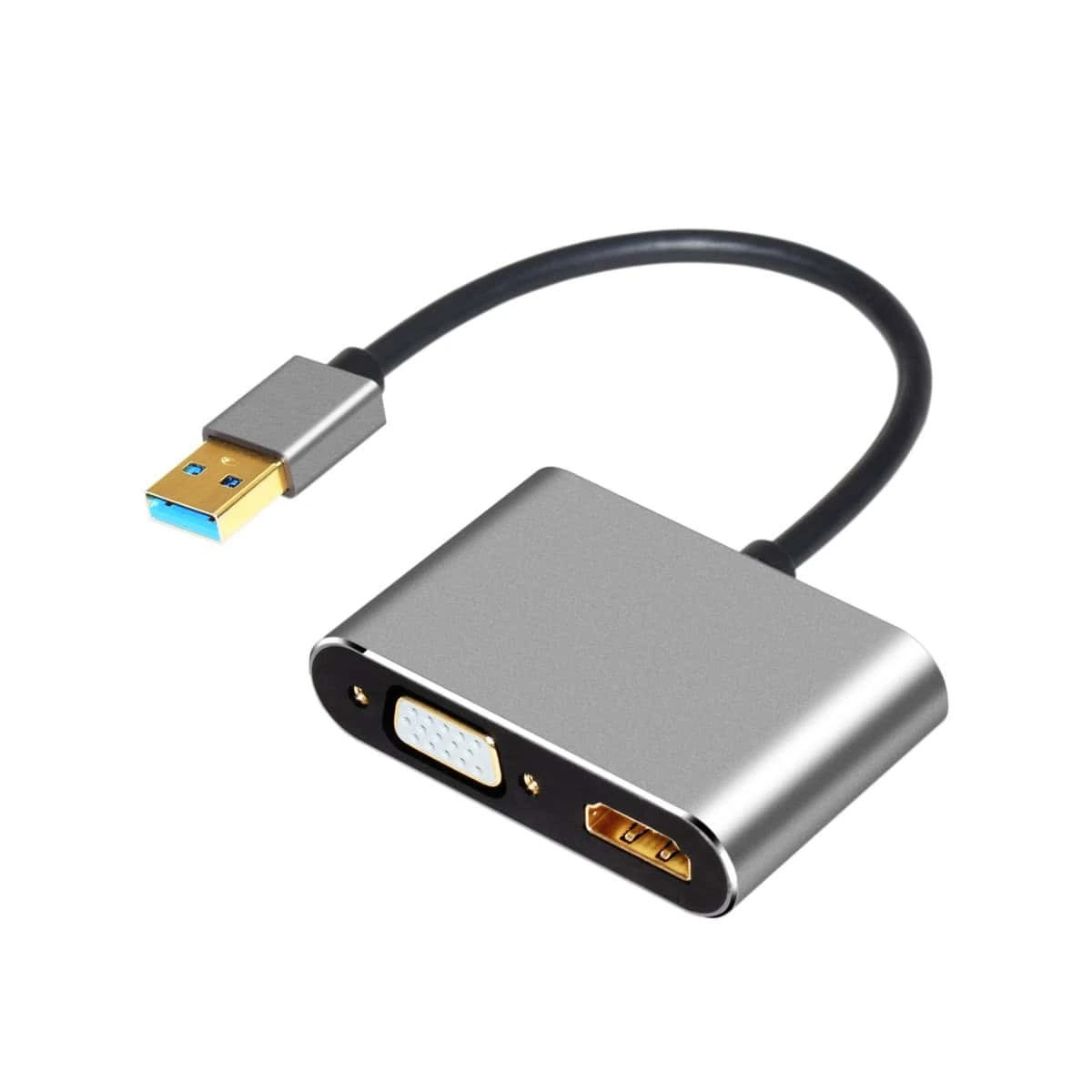 Adaptador USB a HDMI VGA hembra, adaptador USB 3.0 a HDMI VGA 1
