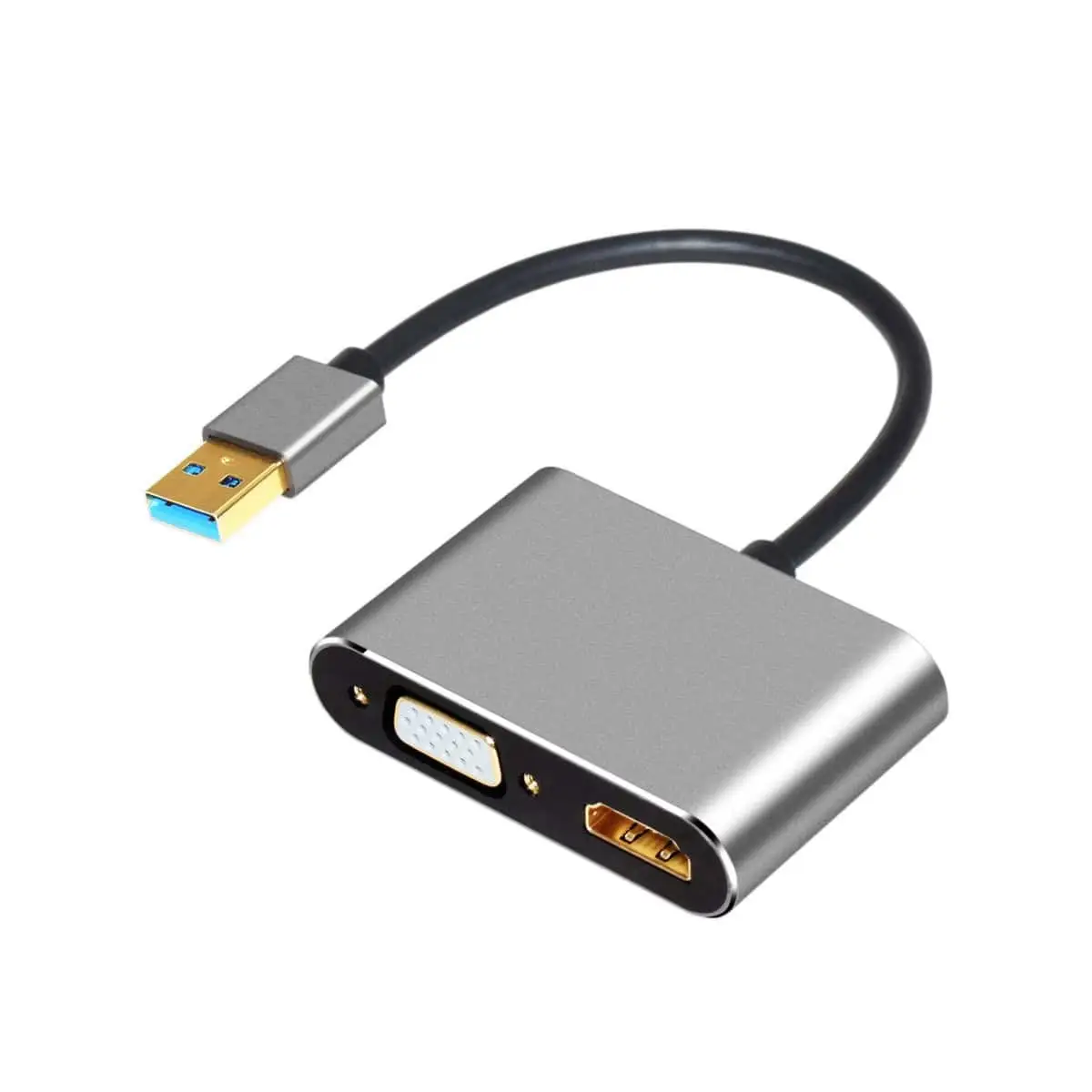 USB to HDMI VGA Female Adapter, USB 3.0 to HDMI VGA Adapter 1