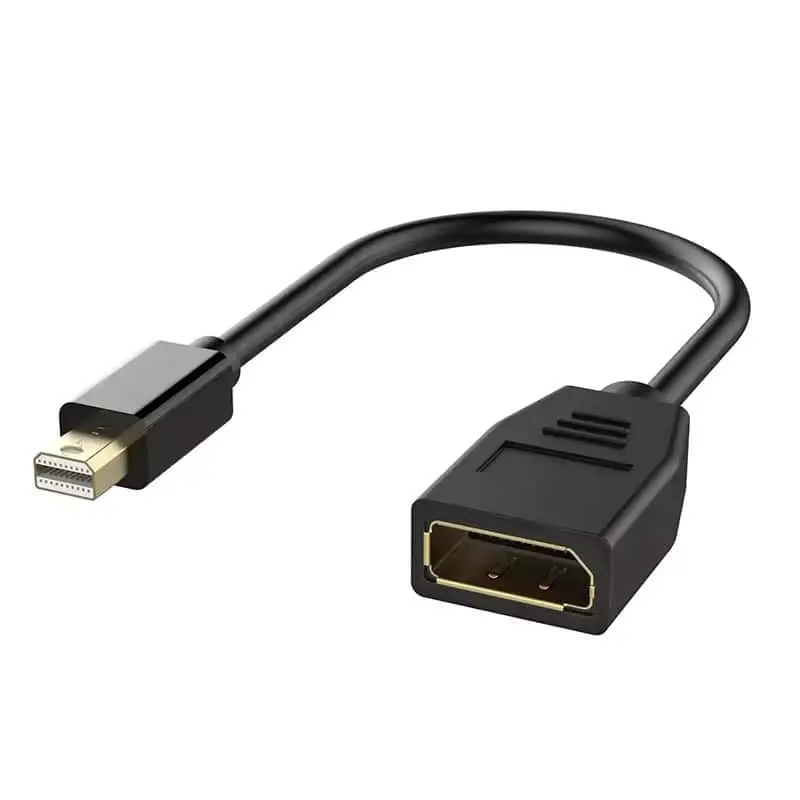 Mini DisplayPort 1.2 to DisplayPort Converter Mini DP to DP Female Adapter 4K 60hz 1