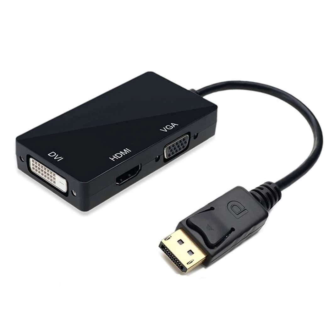 Adaptador DisplayPort a HDMI VGA DVI 3 en 1 1