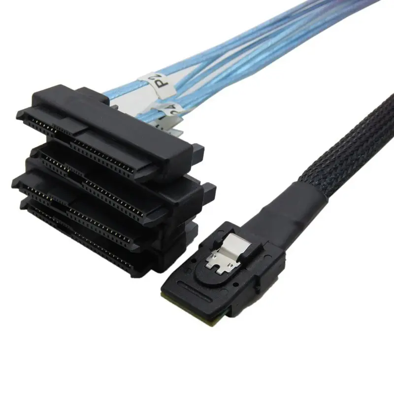 Mini SAS SFF-8087 to 4 SFF-8482 Internal SAS Cable（1）