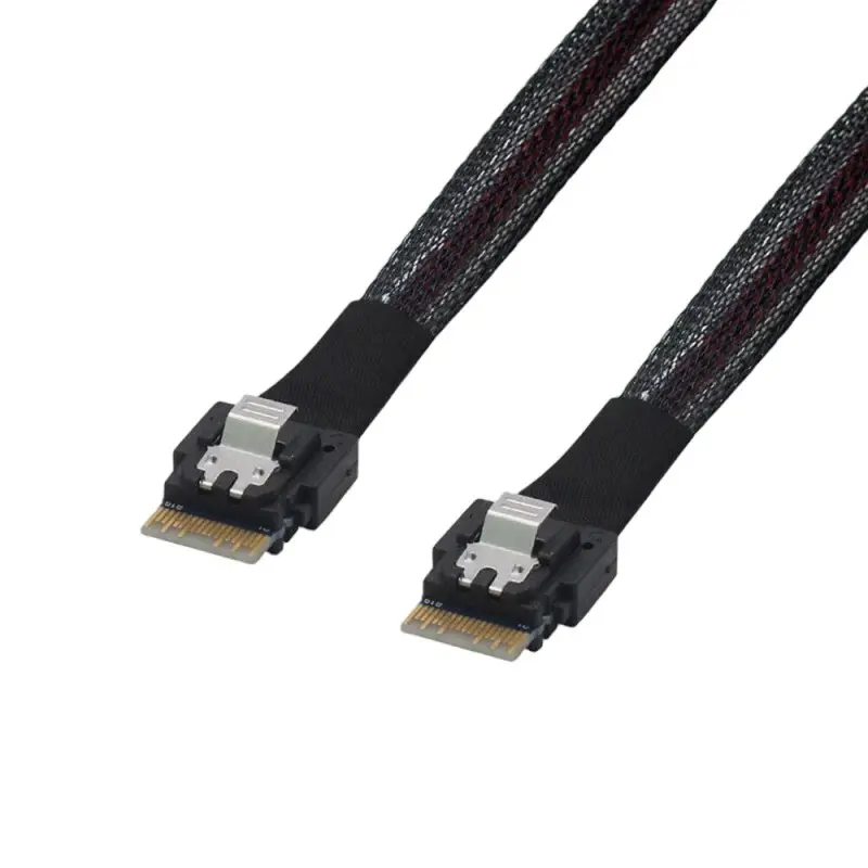 Slim SAS SFF-8654 X4 to Slim SAS SFF-8654 X4 Cable（1）