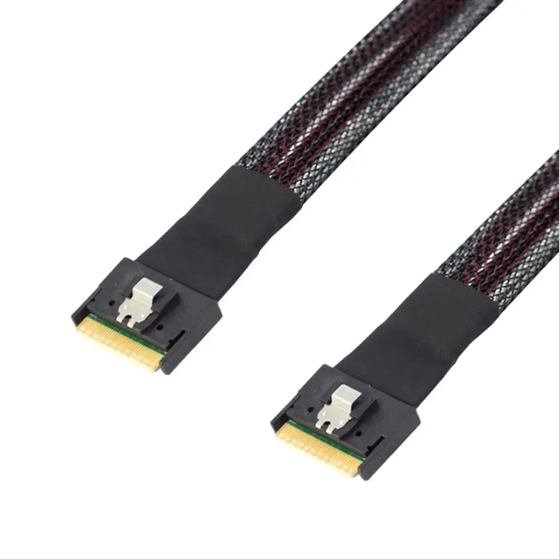Slim SAS SFF-8654 X8 to Slim SAS SFF-8654 X8 Cable（1）
