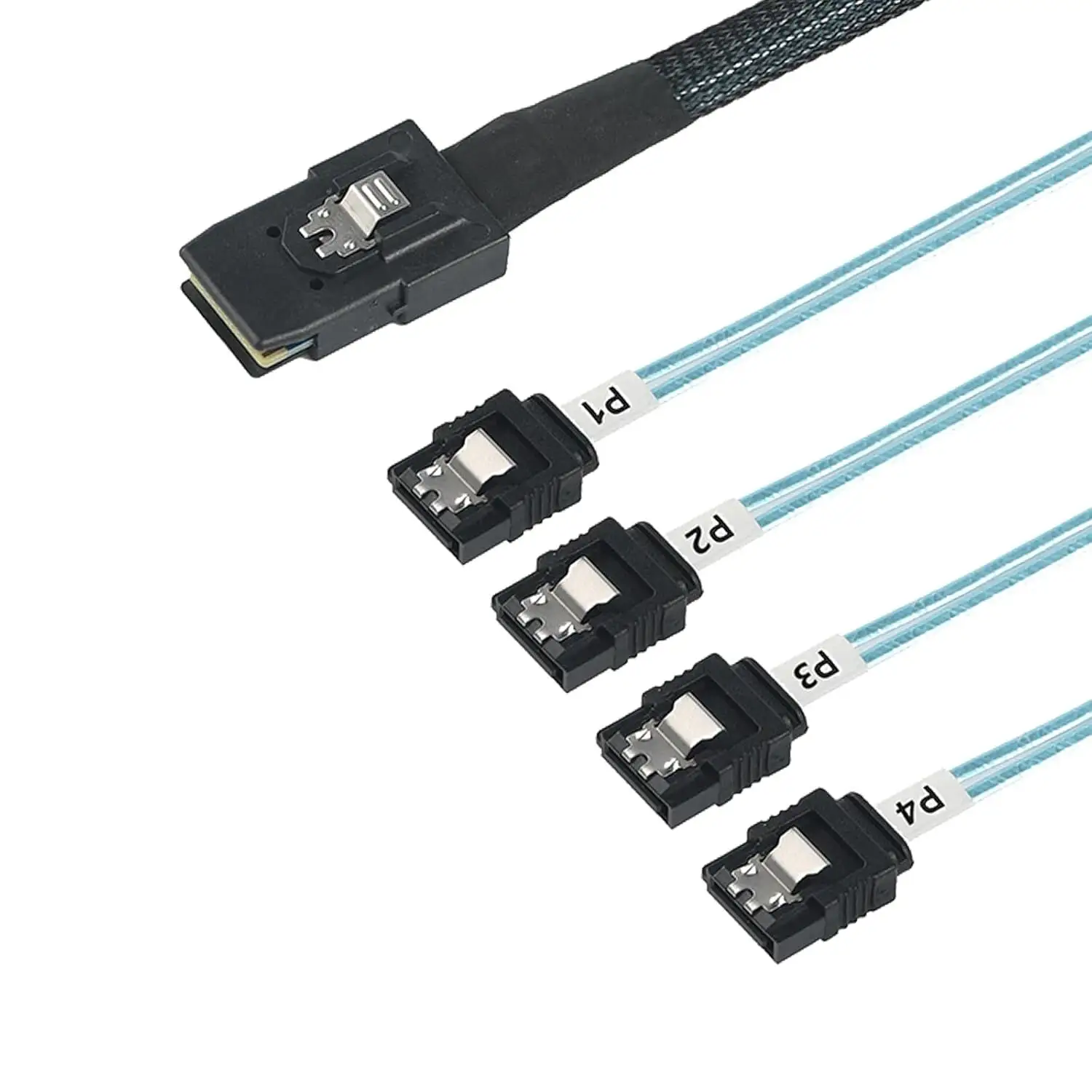 SFF-8087 Mini SAS 36Pin to 4 SATA Forward Breakout Cable