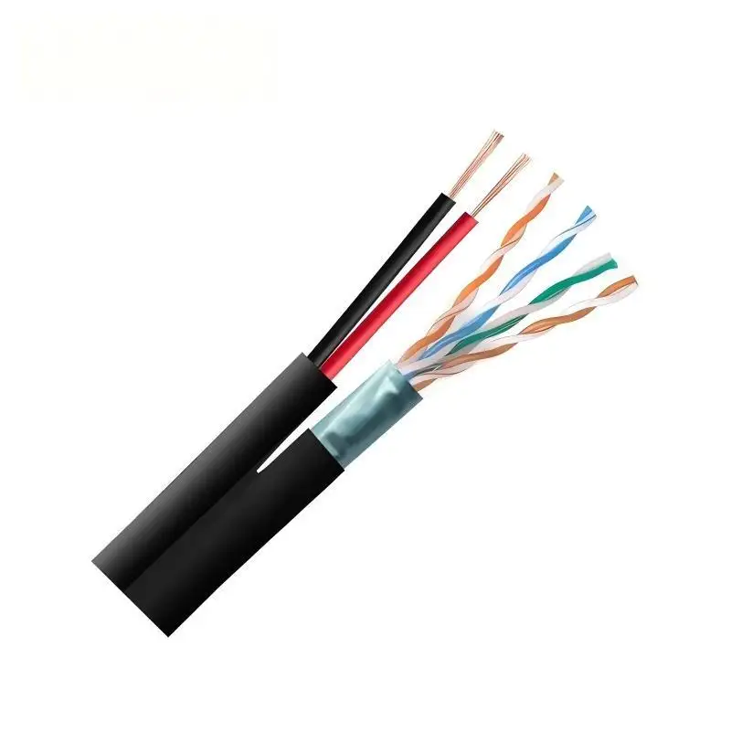 Cat5e F/UTP Aerial Cable with 2×0.75mm² Power & Messenger 1