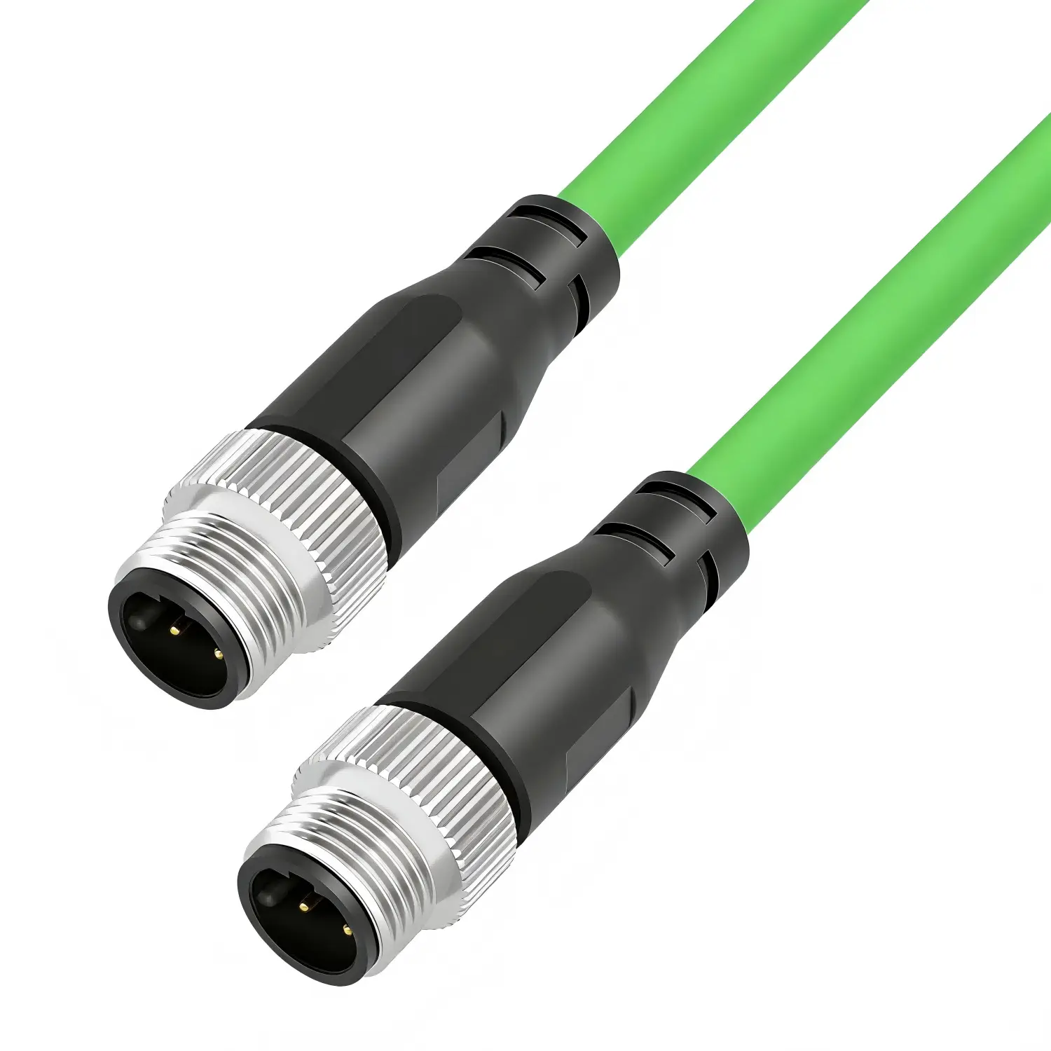 Cat5e SF/UTP M12 D‑Code M–M Cable (1)