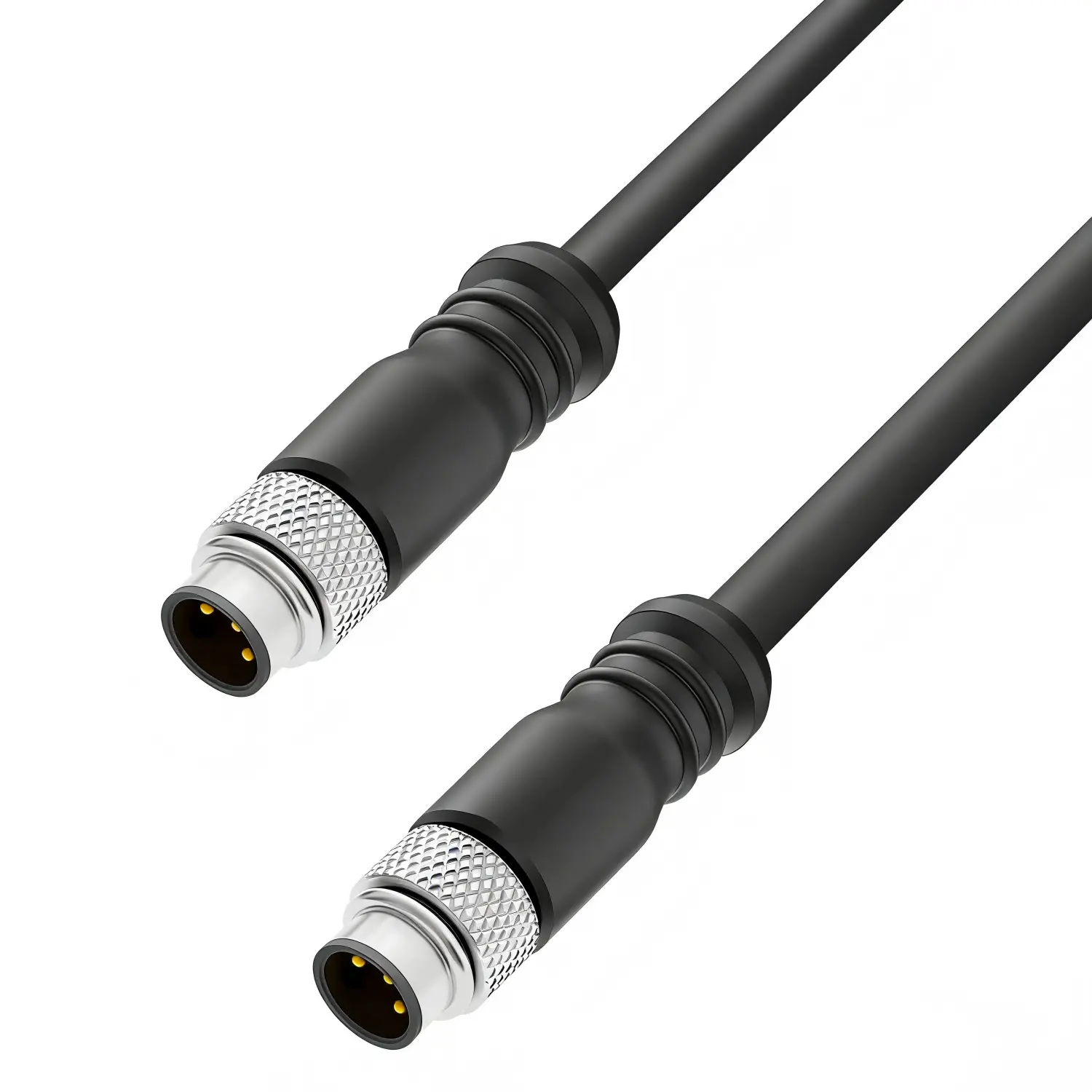 M8 A‑Code 3‑Pin Male to Open Wires Cable (1)