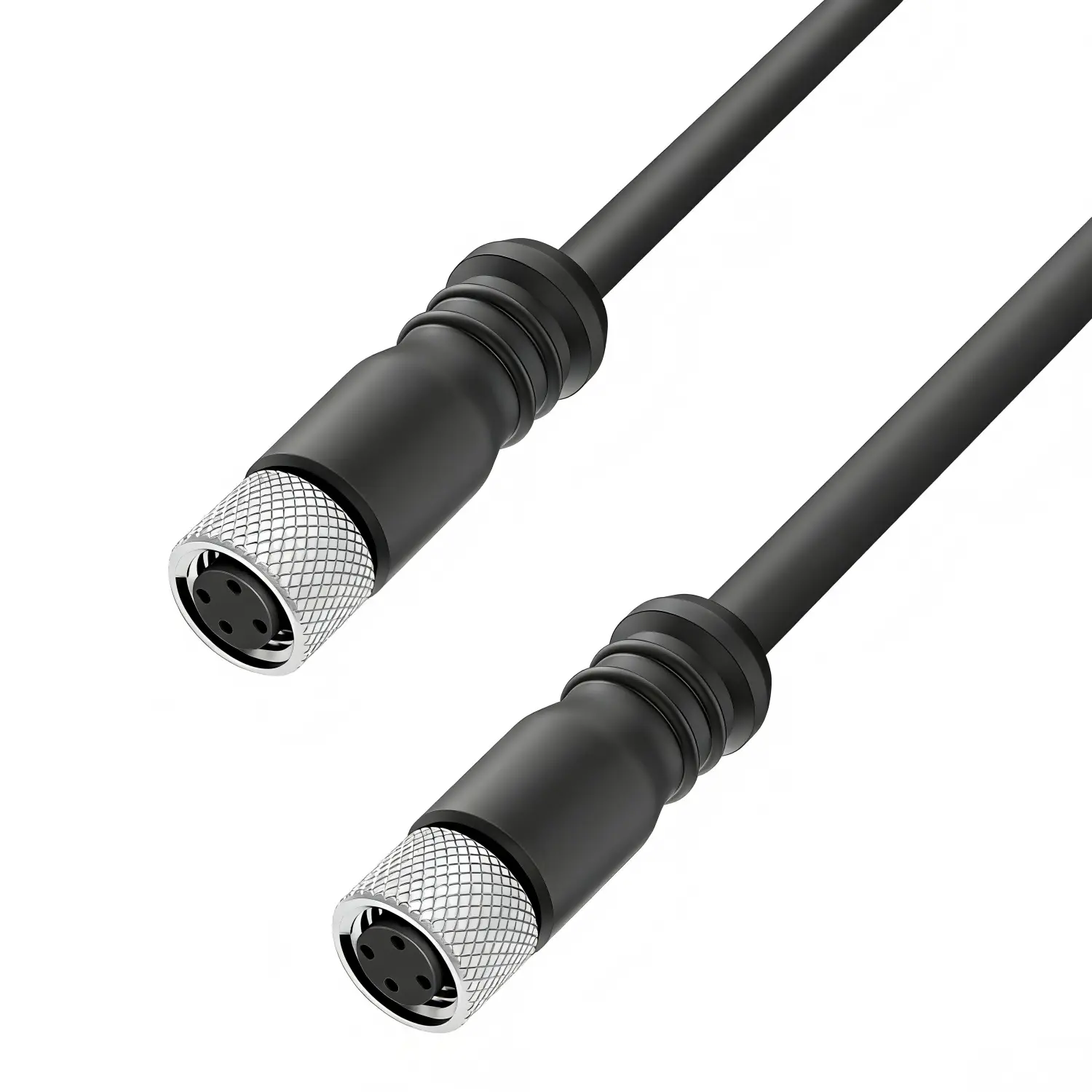 M8 A-Code 4‑Pin Female to Open Wires Cable (1)