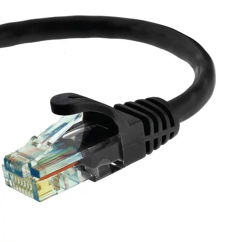 Cable de conexión Ethernet blindado Farsince Cat5e FTP (RJ45 a RJ45), Gigabit, con conectores moldeados antienganches. 1
