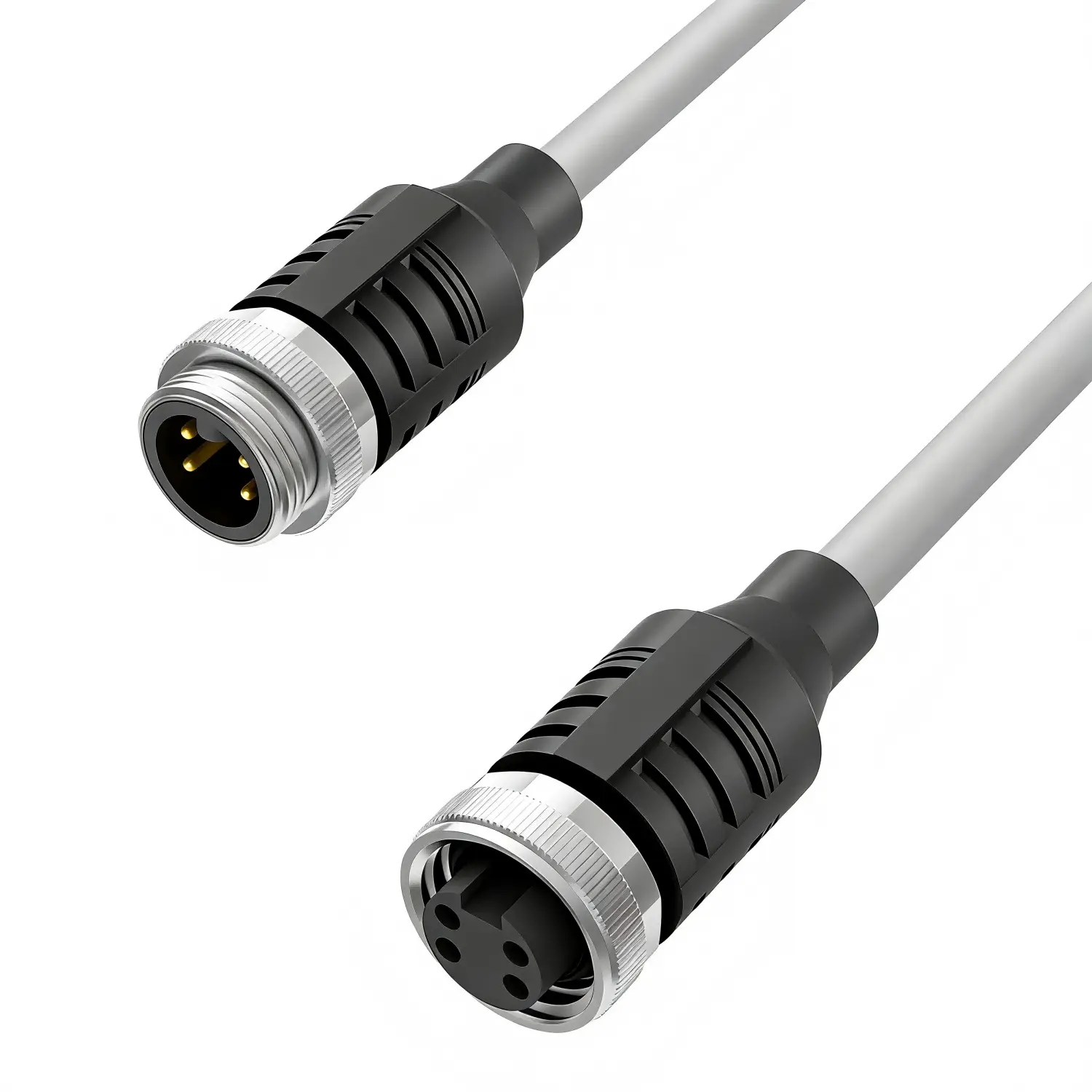 7/8" A‑Code 4‑Pin Male to Female Cable (1)