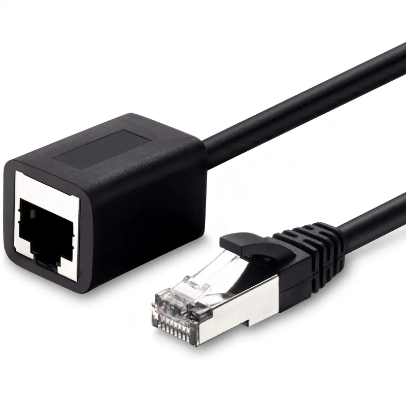 NEXI Cat6 RJ45 Verlängerungskabel (Stecker auf Buchse), 1 m, FTP, Gigabit-LAN 1