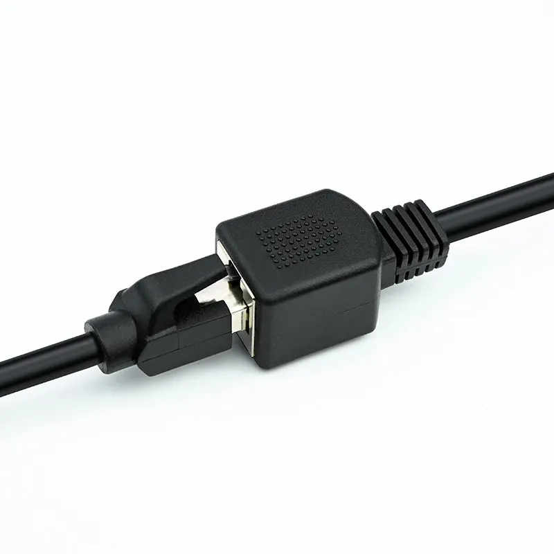 Cat6A FTP geschirmtes RJ45-Verlängerungskabel (Stecker auf Buchse), 10 Gbit/s/500 MHz, Schwarz, verschiedene Längen 1