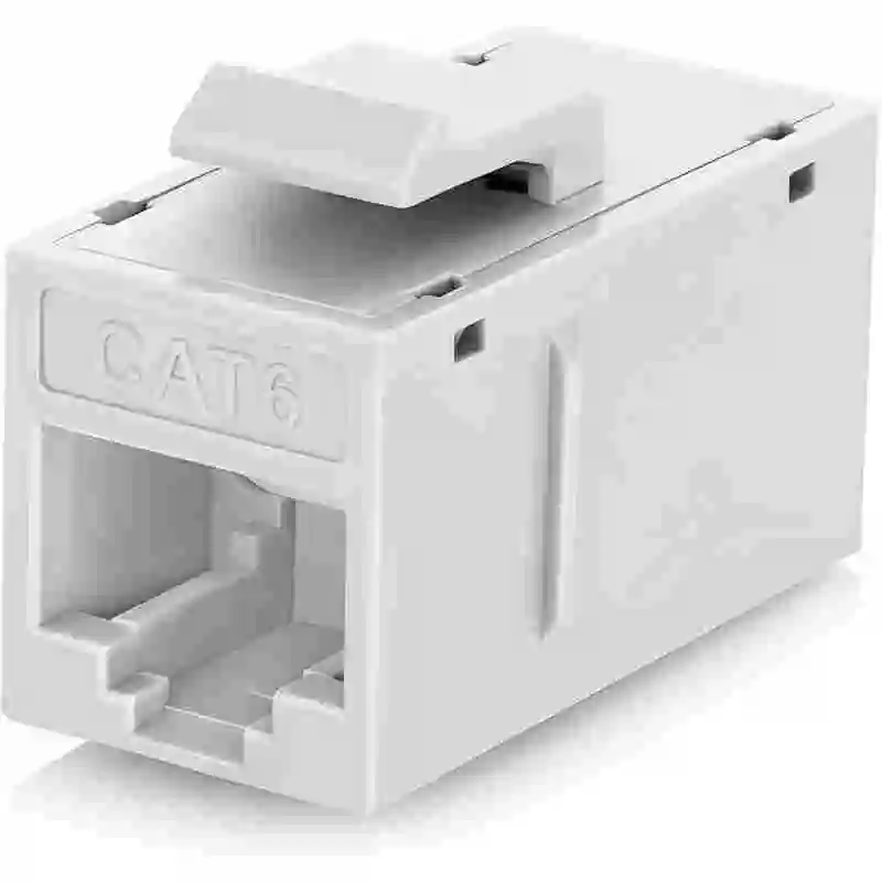 Cat6 Keystone RJ45 Female‑to‑Female Coupler, Multi‑Color 6‑Pack (WP‑C02MC‑6) 1