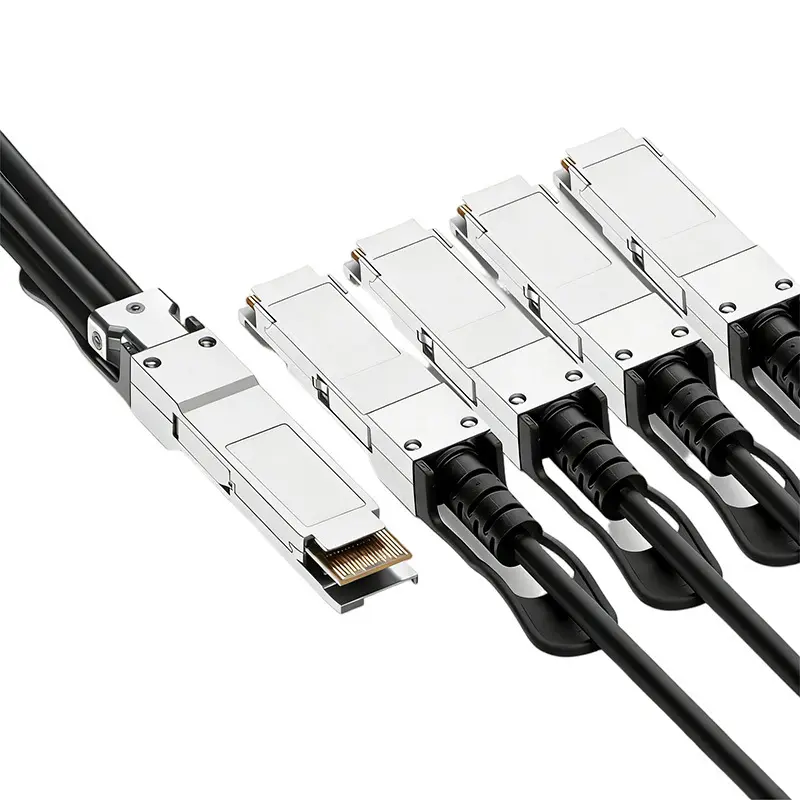 400 جيجا QSFP-DD إلى 4x100 جيجا QSFP56 اختراق DAC السلبي (1)