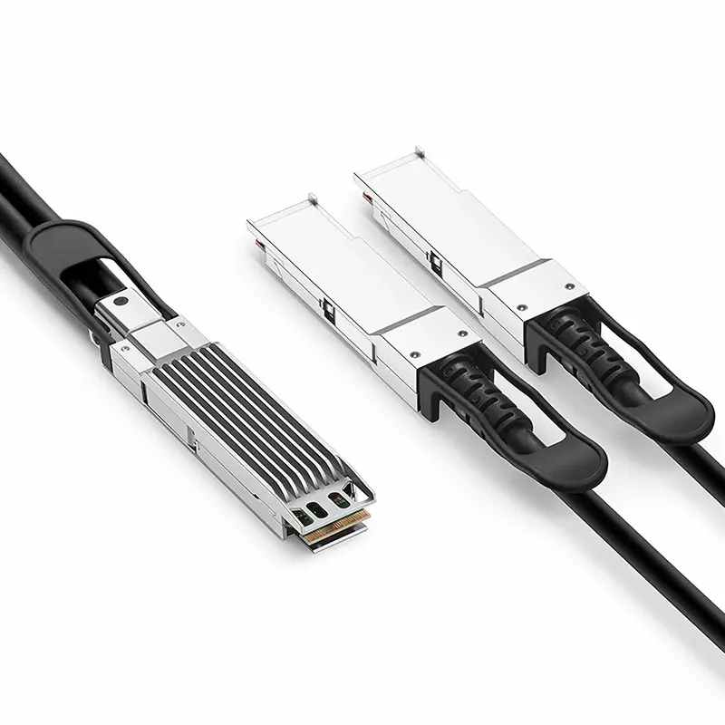 800G OSFP Finned‑Top to 2×400G QSFP112 Passive DAC（1）