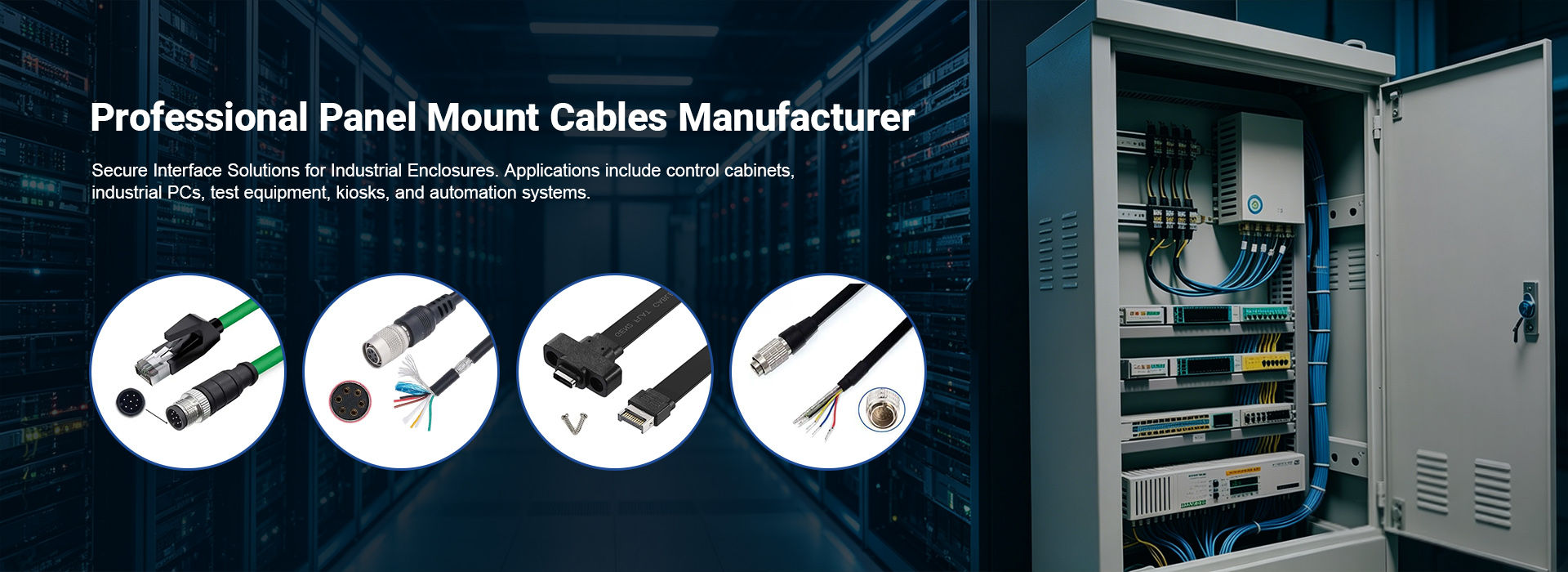 panel mount cable banner图