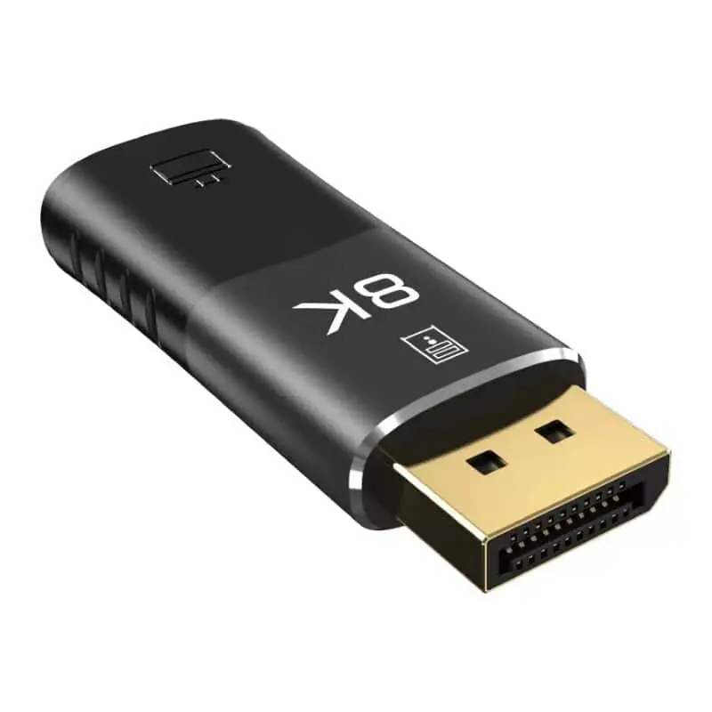 DisplayPort to HDMI Female Adapter Coupler Aluminum shell 8K 1