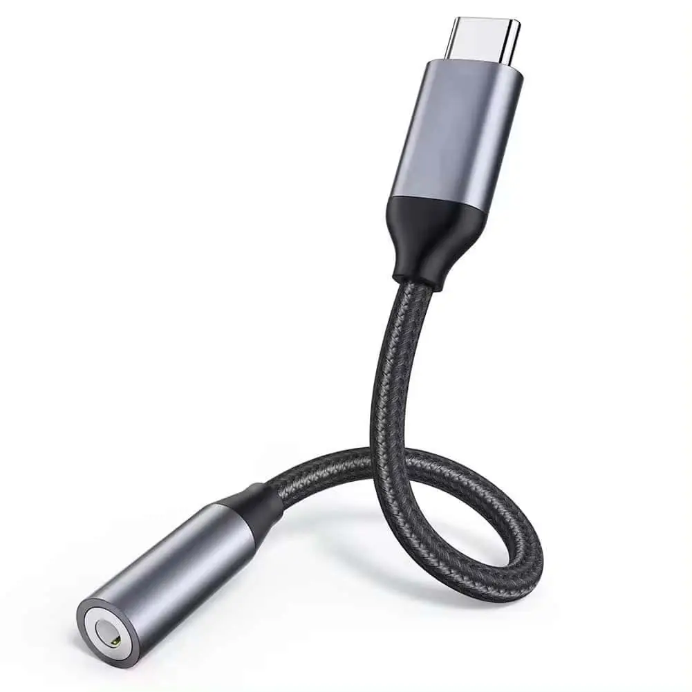 Adaptador USB C macho a hembra a audio de 3,5 mm 1