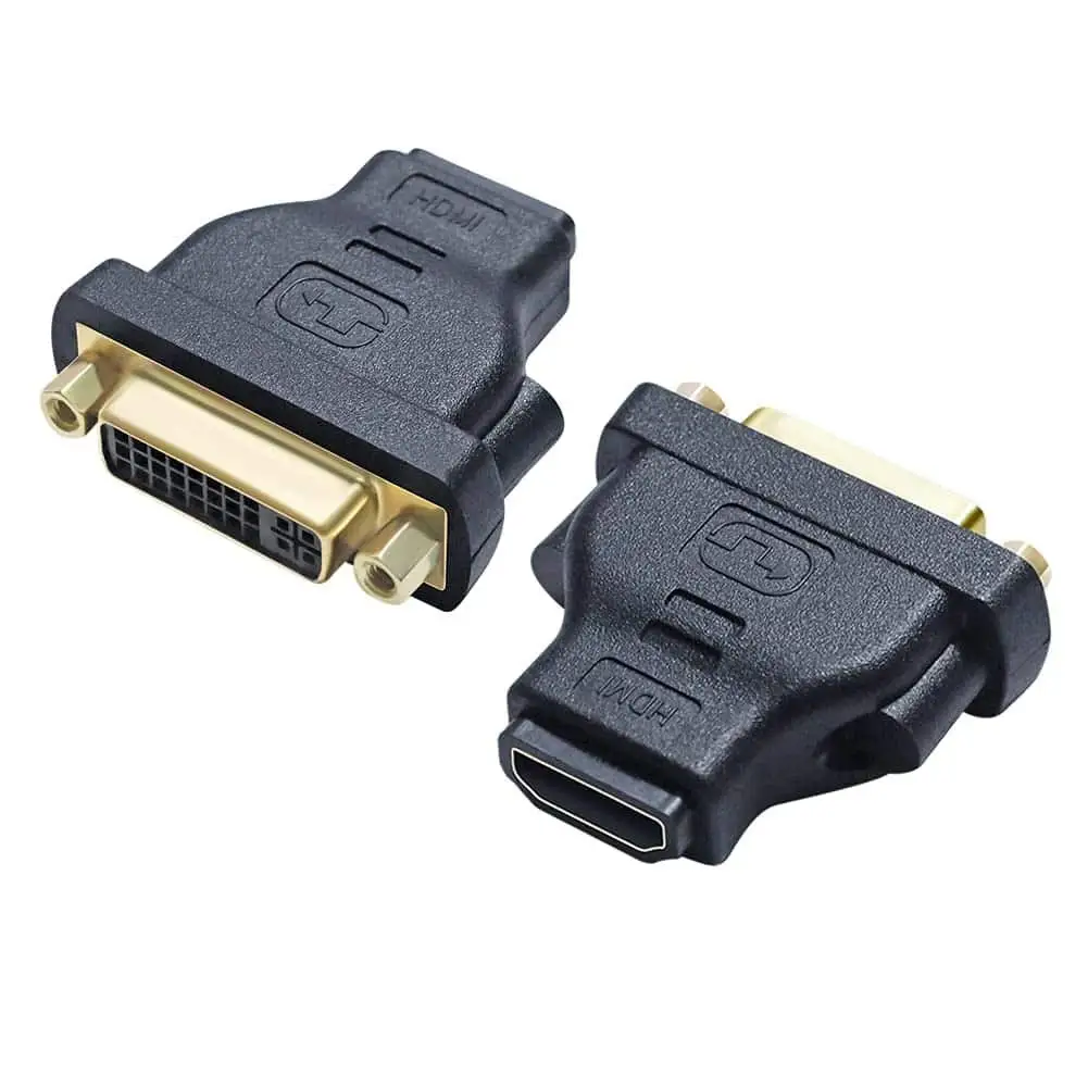 HDMI Female to DVI Female Coupler, DVI-I Dual link DVI 24+5 1