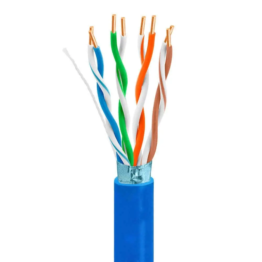 Bulk Cat5e Cable F/UTP Ethernet installation 305m roll box 1