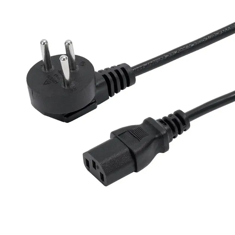 Israel 3Pin Plug Type to IEC320 C13 Power Cord 1