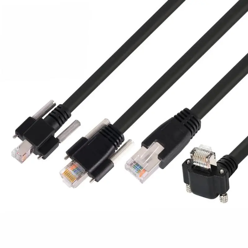 Cable Ethernet Gigabit con tornillo de bloqueo RJ45 Cat6 1