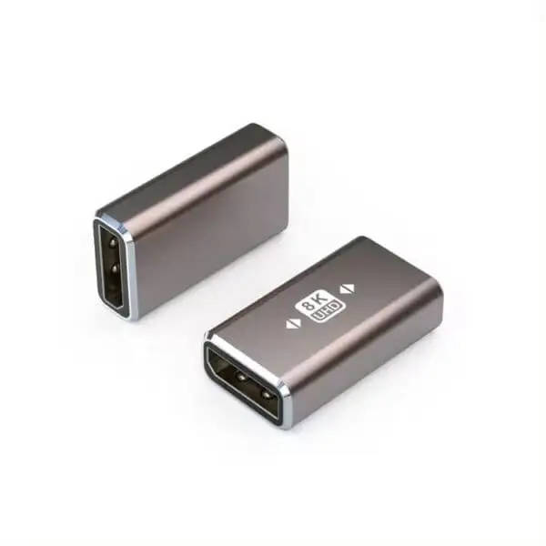 DisplayPort Female to DisplayPort Female Adapter DP to DP Coupler Aluminum shell 8K 1