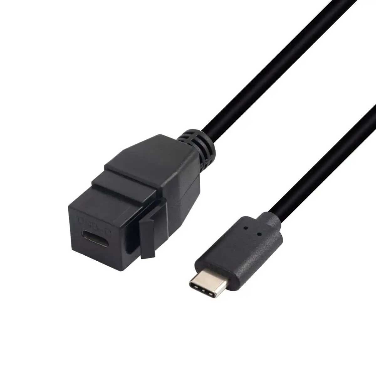 Keystone Mount USB-C Extension Cable Male to Female 1