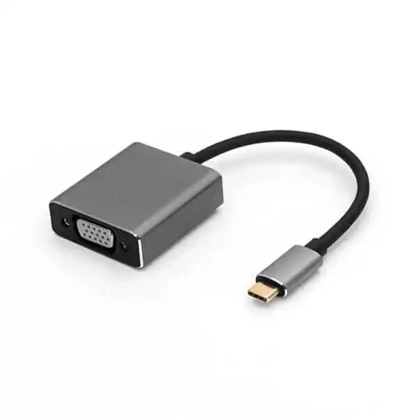 Male to Female VGA to USB C Adapter, VGA HD15 1