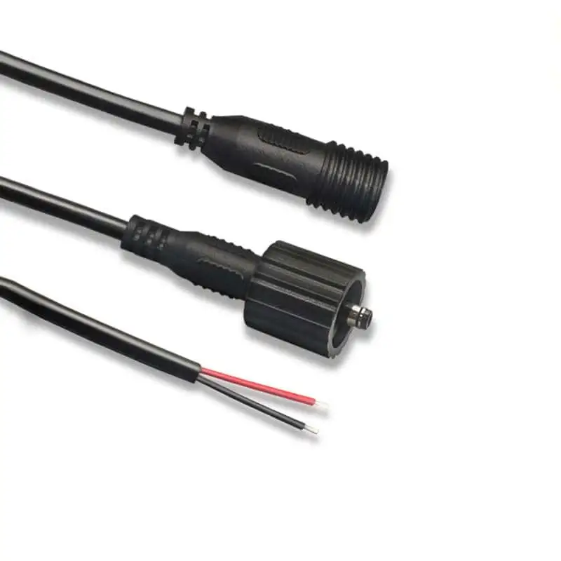 Waterproof DC 3.5*1.35mm Male and Female Plug to Bare Wire Open End Power Cable Cord 1
