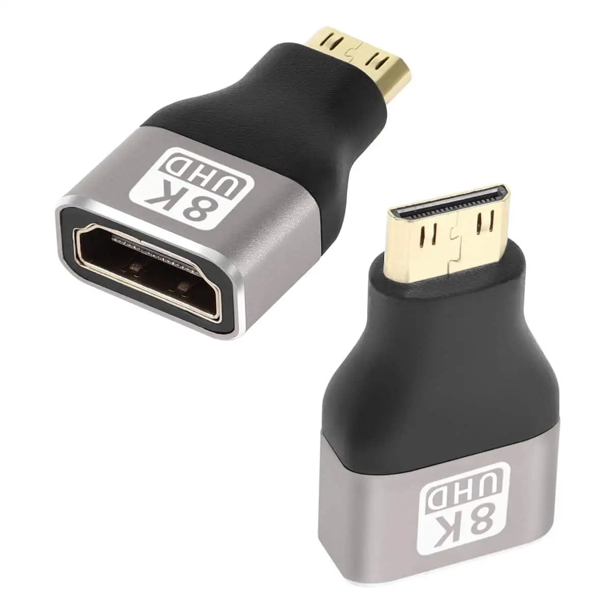 8K Mini HDMI to HDMI Adapter Coupler, Male to Female 1