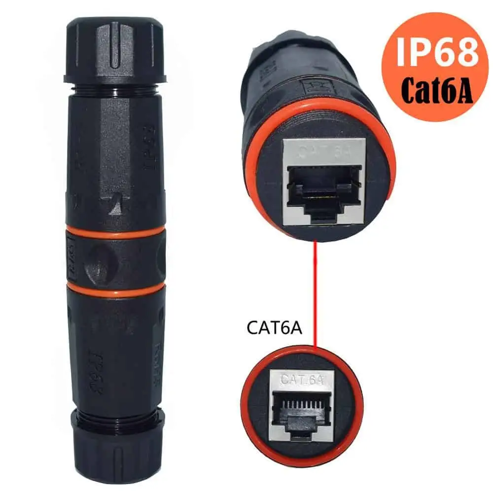 IP68 Waterproof RJ45 CAT6A CAT6 CAT5E Connector 1