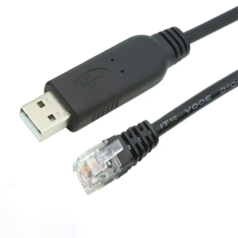 Adaptador de cable de consola serie USB a RJ12 6P6C RS232 con chip FTDI FT232 1