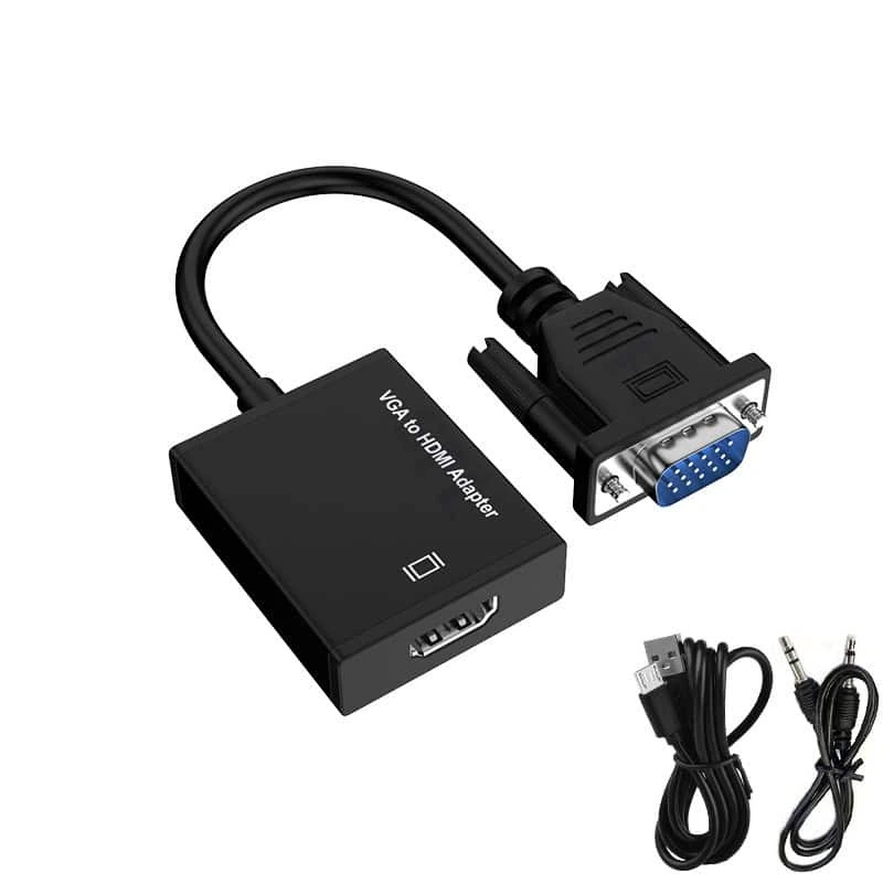 Hochwertiger VGA-15-Pin-Stecker auf HDMI-Buchse-Konverter 1