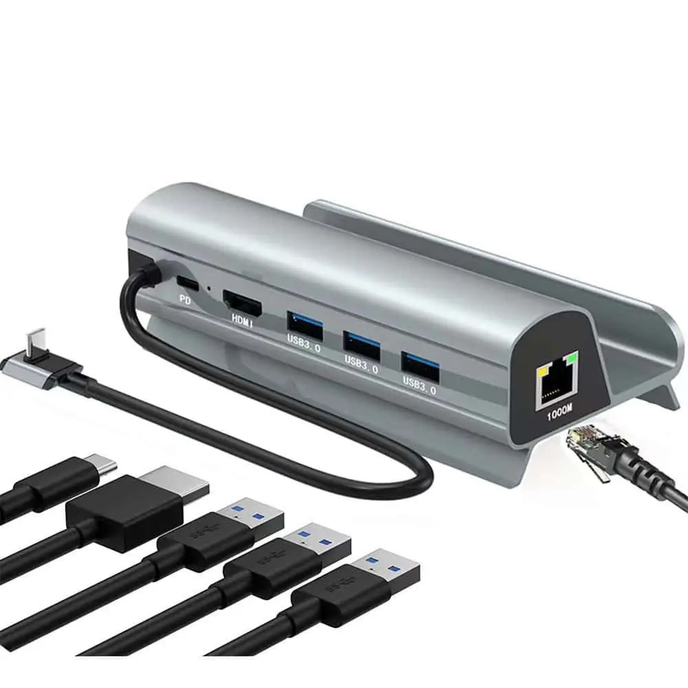 Estación de acoplamiento USB-C 6 en 1 para Steam Deck 1