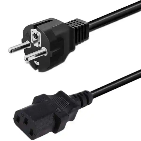 European Schuko Power Cord CEE 7/7 to IEC320 C13 1