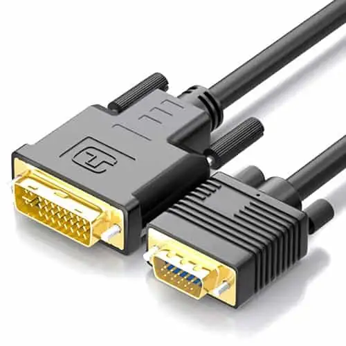HD15PIN Video Male to Male DVI-A to VGA Cable 1