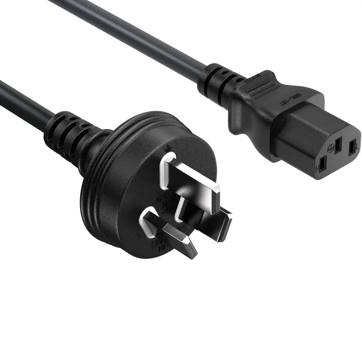 Australia/New Zealand Power Cord AS/NZS 3112 to IEC320 C13 1