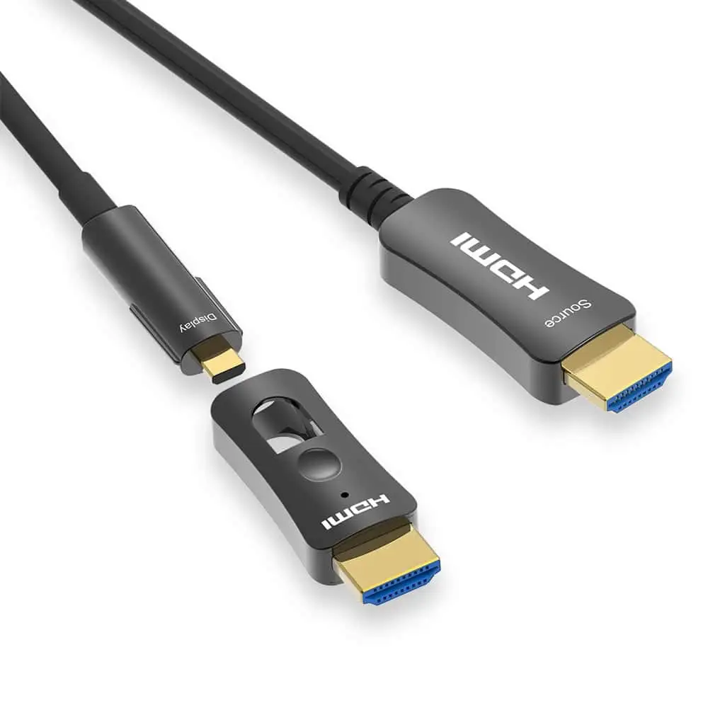 8K Micro HDMI to HDMI 2.1 AOC Fiber Optic Cable 1
