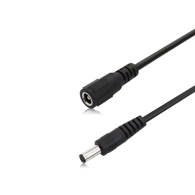 Cable de extensión de alimentación de CC de 5,5 mm x 2,1 mm, macho a hembra. 1