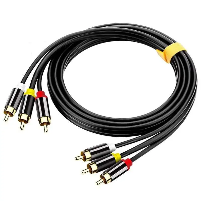 3RCA Male To 3RCA Male Audio Video Composite Cable 1