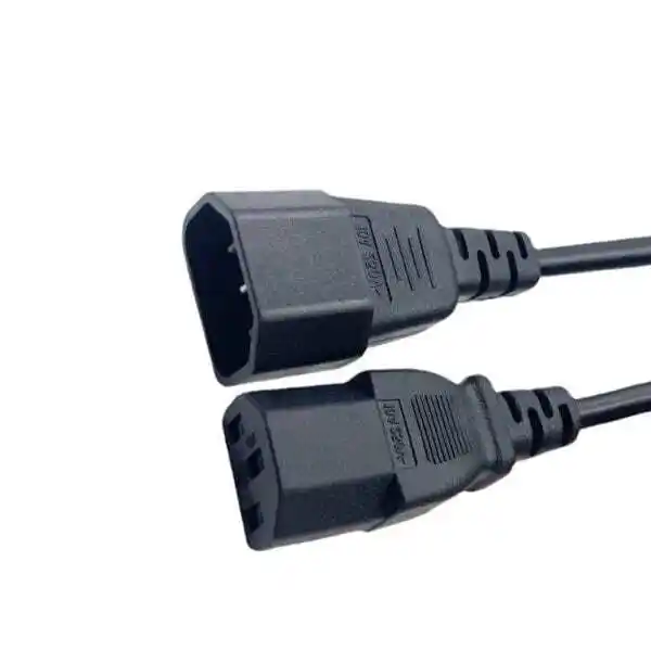 18AWG Computer Power Extension Cord IEC320 C14 to IEC320 C13 1