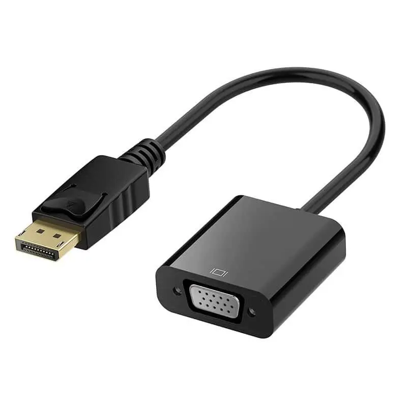 Cable adaptador DisplayPort 1.4 a VGA Convertidor DP 1.2 a VGA 1080p 1