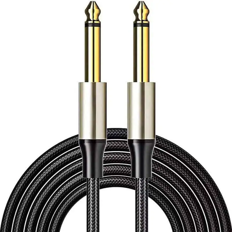 1/4 inch 6.35mm TRS Male to Male Stereo Audio Cable 1